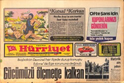 Hürriyet Gazetesi 24 Ağustos 1976 - Savcılığa Teslim Olan Balamir Serbest Bırakıldı - Gülsün Kamu, Müşfik Kenter'i Terketti GZ158229 - Gökçekoleksiyon