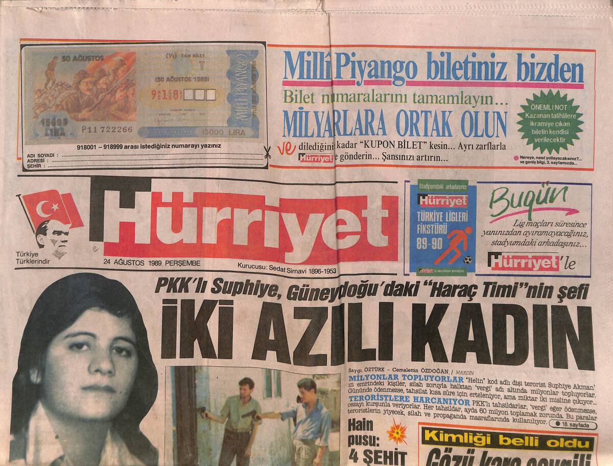 Hürriyet Gazetesi 24 Ağustos 1989 - Özal'dan Sefaya Son - Özal Hafiflik Yapıyor GZ157874 - 1