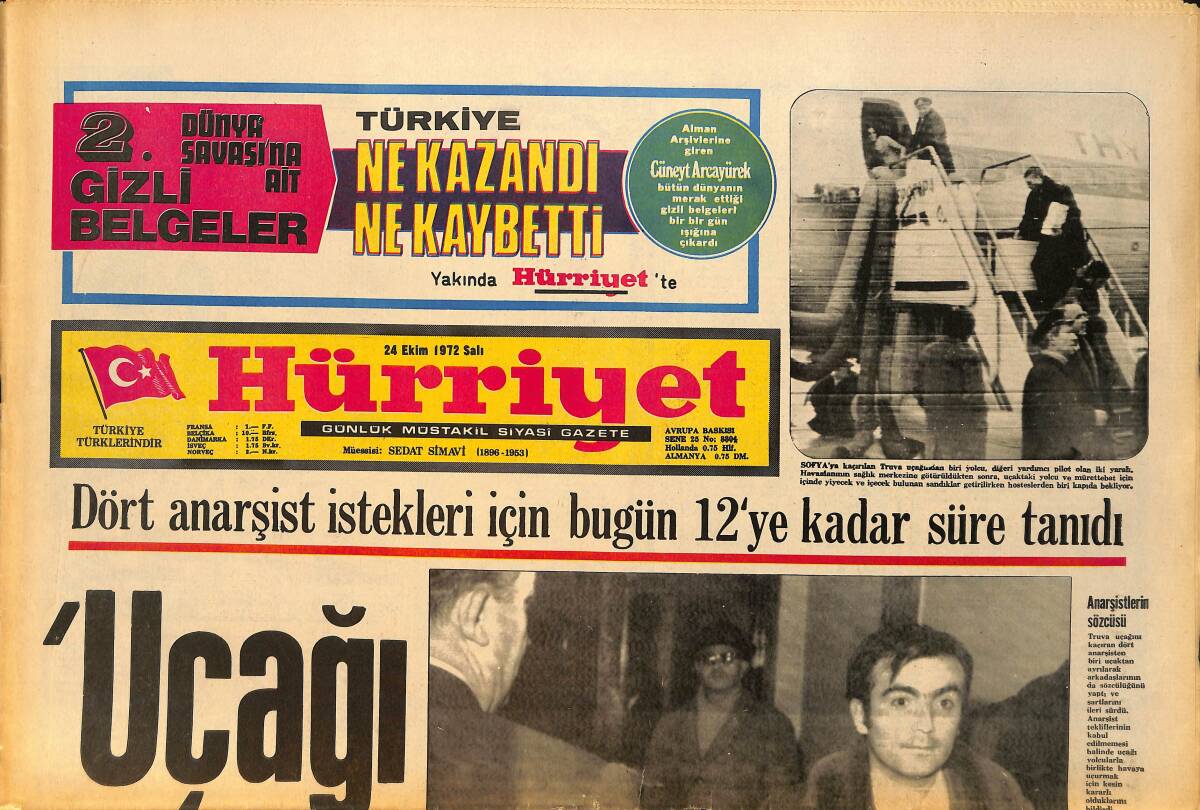 Hürriyet Gazetesi 24 Ekim 1972 - Alman Bankaları Markın Dışarıya Gitmemesi İçin Büyük Kampanya Açtılar GZ157745 - 1