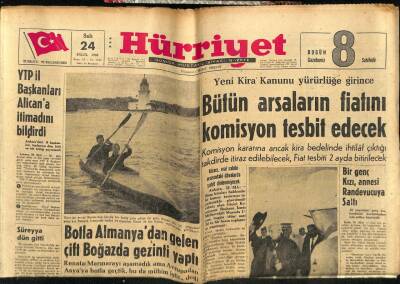 Hürriyet Gazetesi 24 Eylül 1963 - Türkiye-Polonya Milli Maçından Resimler GZ54997 - 1