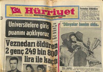Hürriyet Gazetesi 24 Eylül 1971 - Avrupa Güzeli Bugün Çankaya Köşkünde GZ117495 - 1