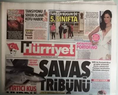 Hürriyet Gazetesi 24 Eylül 2014 Hükümet İlk Raundu Kaybetti -GZ44824 - 2