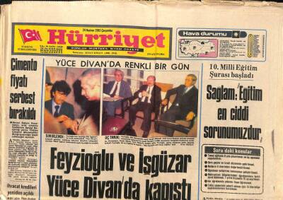 Hürriyet Gazetesi 24 Haziran 1981 - Çimento Fiyatı Serbest Bırakıldı - Mitterrand Kabinesine 2 Komünist Bakan Aldı GZ93055 - 1
