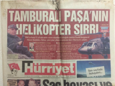Hürriyet Gazetesi 24 Haziran 2004 - Tamburalı Paşanın Helikopter Sırrı GZ27694 - 1