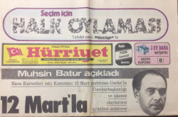 Hürriyet Gazetesi 24 Kasım 1974 - 12 Martta CHP Fikirde Birdir - GZ12527 - 1