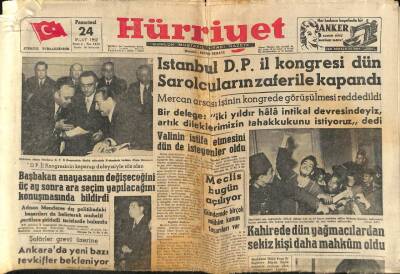 Hürriyet Gazetesi 24 Mart 1952 - Dünyanın En Zengin Adamı Delhide GZ81097 - 1