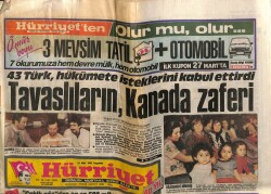 Hürriyet Gazetesi 24 Mart 1988 - Tavaslıların Kanada Zaferi GZ64324 - 1