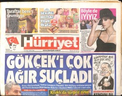 Hürriyet Gazetesi 24 Mart 2015 - Bülent Arınç , Gökçek'i Çok Ağır Suçladı - Taksi Plakaları Taksicilere Satılacak GZ160126 - Gökçekoleksiyon