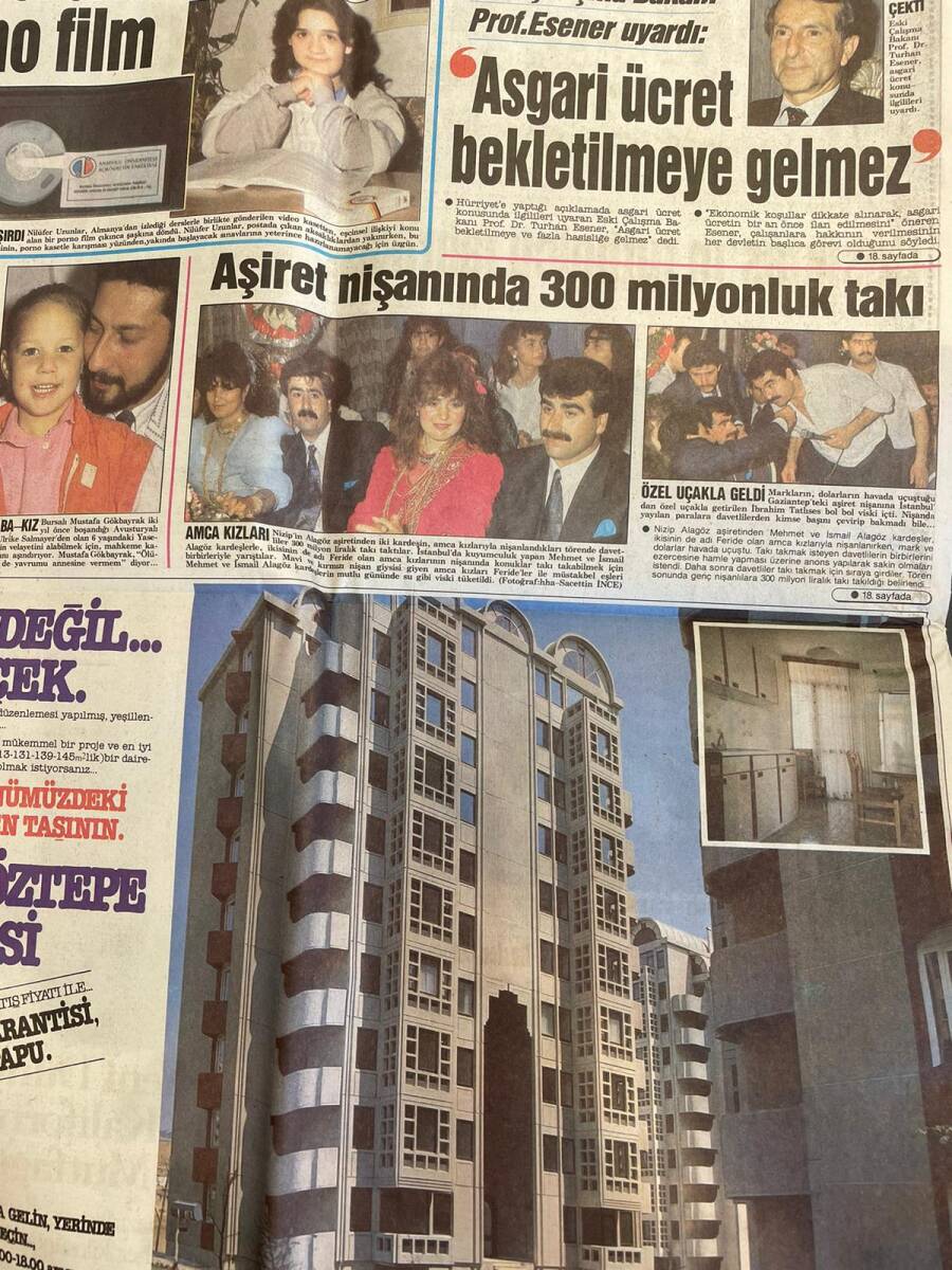 Hürriyet Gazetesi 24 Mayıs 1988 - Atina'da Bombalı Yassu - Aşiret Nişanında 300 Milyonluk Takı: Tatlıses Özal Uçakla Geldi GZ153388 - 2
