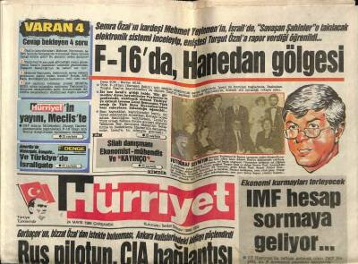 Hürriyet Gazetesi 24 Mayıs 1989 - Rus Pilotun CIA Bağlantısı GZ61784 - 2