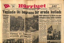 Hürriyet Gazetesi 24 Nisan 1958 - Yeşilada İki Bayramı Bir Arada Kutladı GZ68898 - 1