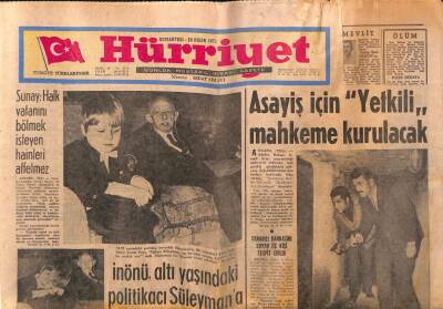 Hürriyet Gazetesi 24 Nisan 1971 - Osmanlı Bankasını Soyan Üç Kişi Tespit Edildi GZ82026 - 1
