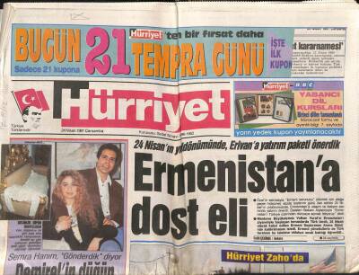 Hürriyet Gazetesi 24 Nisan 1991 - Saracoğlunun Sıkıntılı Günleri GZ84048 - 1