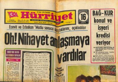 Hürriyet Gazetesi 24 Ocak 1974 - Bebek Belediye Gazinosu Zeki Müren Reklamı GZ76406 - 1