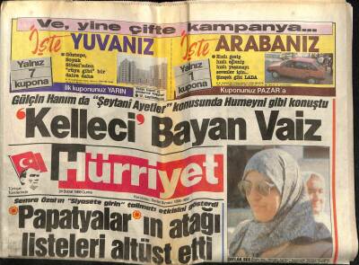 Hürriyet Gazetesi 24 Şubat 1989 - Türkan Şorayda , Türk Sinemasındaki Krizden Etkilendi... GZ60797 - 1