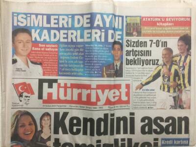 Hürriyet Gazetesi 24 Şubat 2005 - Fenerbahçeden 7-0 ın Artçısını Bekliyoruz GZ29925 - 1