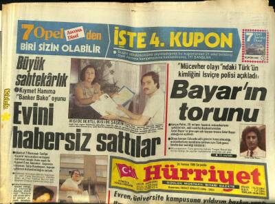 Hürriyet Gazetesi 24 Temmuz 1985 - Kral Kızı Barajının Temeli Atıldı GZ99211 - 1