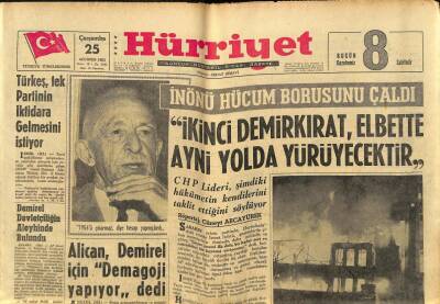 Hürriyet Gazetesi 25 Ağustos 1965 - 180 Milyoner İstanbulu Havadan İstila Edecek GZ77675 - 1