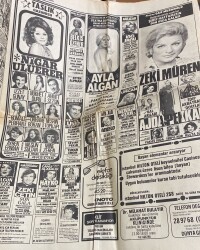 Hürriyet Gazetesi 25 Ağustos 1976 - Gar Müzikholü Zeki Müren Reklamı - Renault 5lerin İmali Bu Yıl Başlıyor GZ118157 - 2