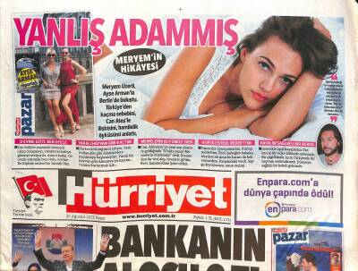 Hürriyet Gazetesi 25 Ağustos 2013 - Meryem Uzerlinin Hikayesi - ABDden Akdenize 4. Gemi GZ125740 - 1