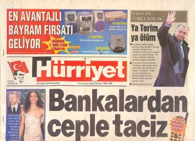 Hürriyet Gazetesi 25 Aralık 2000 - Ayşe Hatun Önal Kadir İnanırdan Çok Şey Öğrendim - Diyarbakır 4.8le Sallandı GZ126912 - 1