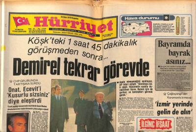 Hürriyet Gazetesi 25 Ekim 1979 - Gazino Afişi * Gönül Yazar - Fatma Girik - Ahmet Özhan GZ76289 - 1