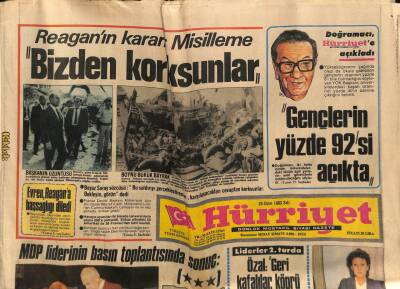 Hürriyet Gazetesi 25 Ekim 1983 - Calpin Ekrandaki Kurmayı GZ80903 - 1