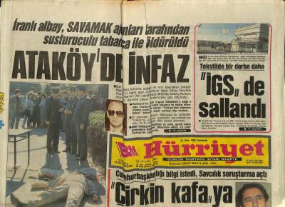 Hürriyet Gazetesi 25 Ekim 1986 - İranlı Albay , SAVAMAK Ajanları Tarafından Susturuculu Tabanca İle Öldürüldü GZ88292 - 1