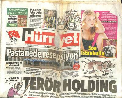 Hürriyet Gazetesi 25 Ekim 2012 - Terör Holding GZ104725 - 1