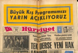 Hürriyet Gazetesi 25 Eylül 1968 - Bebek Belediye Gazinosu * Kamuran Akkor - Berkant GZ70898 - 1
