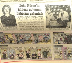 Hürriyet Gazetesi 25 Eylül 1971 - Zeki Müren'in Annesi Evlenme Haberini Yalanladı GZ157730 - 2