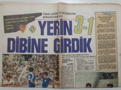 Hürriyet Gazetesi - 25 Eylül 1980 - İzlanda Tarihinde İlk Kez Deplasman Galibiyetini Bizden Aldı 3-1 GZ111728 - 1