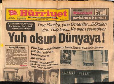Hürriyet Gazetesi 25 Eylül 1981 - Yuh Olsun Dünyaya GZ54568 - 1