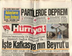 Hürriyet Gazetesi 25 Eylül 1991 - Barış Mançunun Büyük Jesti GZ69410 - 1