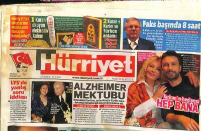 Hürriyet Gazetesi 25 Haziran 2013 - Emel Sayın,Tarkanın Hediyesi Bana GZ101181 - 1