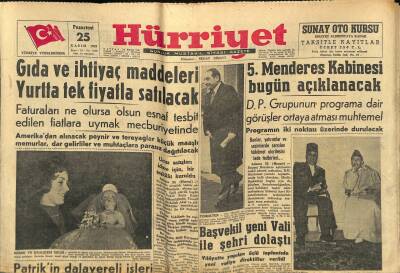 Hürriyet Gazetesi 25 Kasım 1957 - İngiliz Torpidoları Kıbrıs Sularında İki Türk Gemisinde Silah Aradılar GZ117861 - 1
