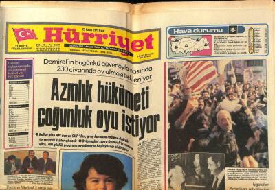 Hürriyet Gazetesi 25 Kasım 1979 - Katolik Ve Ortodoks İşbirliği İçin Papa İstanbula Gidiyor GZ77078 - 1
