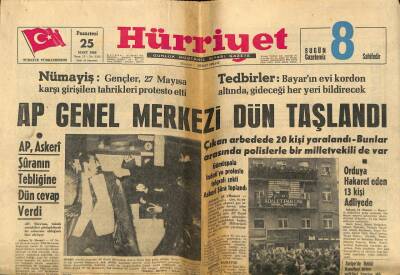 Hürriyet Gazetesi 25 Mart 1963 - Celal Bayar Dün Yaşayacağım Dedi GZ97532 - 1