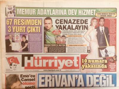Hürriyet Gazetesi 25 Mart 2010 - Şikede Şok Dalga,Cenazede Yakalayın GZ40072 - 1