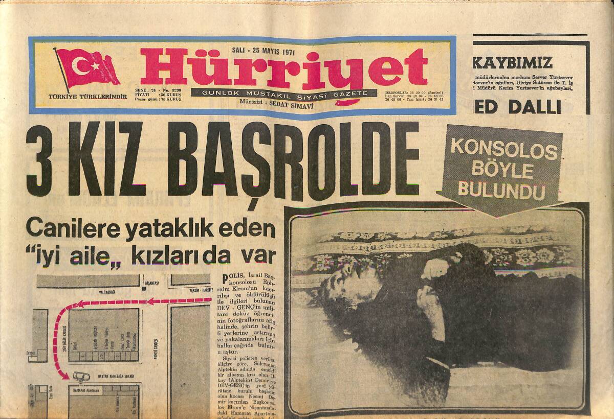 Hürriyet Gazetesi 25 Mayıs 1971 - Ölü Sayısının Fazlalaştığı Bingöl'den Göç Başladı GZ149554 - 1