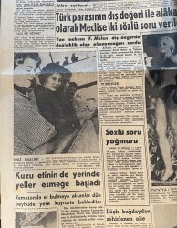Hürriyet Gazetesi 25 Nisan 1958 - Kıbrıs Valisi Foot'un Türklere Karşı Düşmanca Hareketi - Eski İran Kraliçesi Süreyya GZ146801 - 2