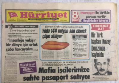 Hürriyet Gazetesi 25 Ocak 1981 - Mafya İşçilerimize Sahte Pasaport Satıyor - GZ19943 - 1