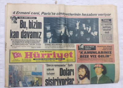 Hürriyet Gazetesi 25 Ocak 1984 - İpekçiyi Vuran Silahı Uğurlu Verdi - GZ17798 - 2