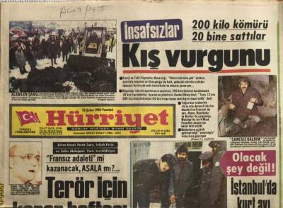 Hürriyet Gazetesi 25 Şubat 1985 -Terör İçin Karar Haftası ASALA GZ45001 - 2