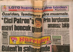 Hürriyet Gazetesi 25 Şubat 1988 - Bülent Ersoyun Sahnesinde Kan GZ67357 - 1