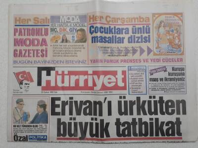 Hürriyet Gazetesi - 25 Şubat 1992 - Erivanı Ürküten Büyük Tatbikat GZ111715 - 1