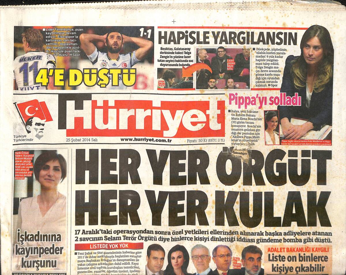 Hürriyet Gazetesi 25 Şubat 2014 - Binali Yıldırım İzmir'e 65 Milyar Liralık Yatırım Vadetti GZ159690 - 1