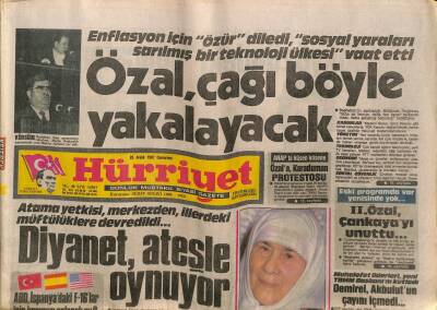 Hürriyet Gazetesi 26 Aralık 1987 - Özal , Çağı Böyle Yakalayacak GZ60932 - 1