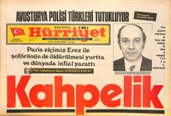 Hürriyet Gazetesi 26 Ekim 1975 - Paris Elçimiz Erez İle Şoförünün de Öldürülmesi Yurtta Ve Dünyada İnfial Yarattı GZ157616 - Gökçekoleksiyon