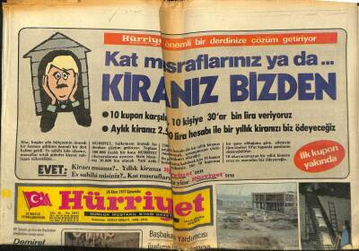 Hürriyet Gazetesi 26 Ekim 1977 - Erbakan Toz Şekeri Kesme Şeker Yapacak GZ97489 - 1